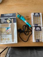 Houtbrander + brandstempels, Ophalen, Zo goed als nieuw