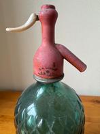 Vintage Sifonfles Groen Glas - 1920/30, Antiek en Kunst, Ophalen of Verzenden