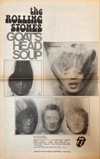 Paginagrote A3 advertentie ROLLING STONES Goats Head Soup, Cd's en Dvd's, Vinyl | Pop, Ophalen of Verzenden
