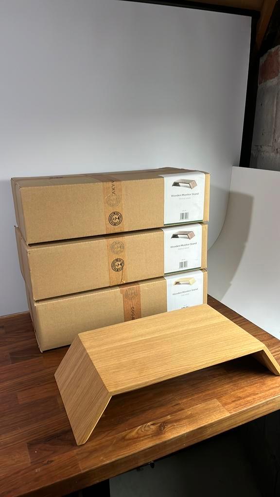 Oakwood monitor stand, Diversen, Bureau-accessoires, Zo goed als nieuw, Ophalen of Verzenden