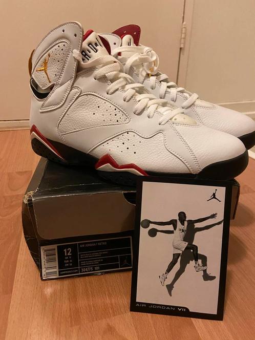 Nike Air Jordan VII 7 Retro Cardinal EU 46 US 12 2006 DS, Kleding | Heren, Schoenen, Nieuw, Sneakers of Gympen, Wit, Verzenden