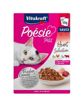 Vitakraft Poésie Petit Heart Selection - Kattenvoer 36x50 g beschikbaar voor biedingen