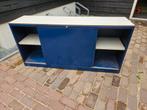 Te koop stalen schuifdeur kast, Ophalen, Gebruikt, 25 tot 50 cm