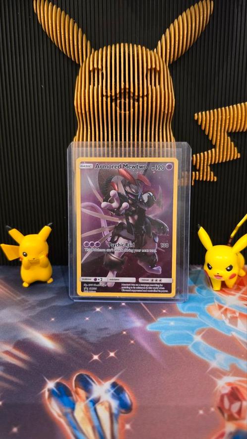 Armored Mewtwo #SM228 Pokémon kaart, Hobby en Vrije tijd, Verzamelkaartspellen | Pokémon, Zo goed als nieuw, Losse kaart, Foil
