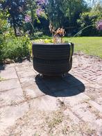 Bloemen- en plantenbak van autobanden, Ophalen, Gebruikt