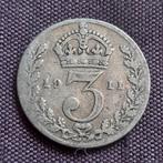 Zulveren Munt Engeland Threepence 1911 King George V, Verzenden, Overige landen