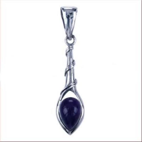 Amethist hanger van zilver, Sieraden, Tassen en Uiterlijk, Kettinghangers, Nieuw, Zilver, Paars, Overige voorstellingen, Ophalen of Verzenden