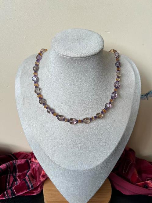 Ametrien amethist citrien geluk vreugde beschermt intuïtie, Sieraden, Tassen en Uiterlijk, Kettingen, Nieuw, Steen of Mineraal