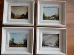 4 x schilderij van Theo van Veghel, Ophalen of Verzenden