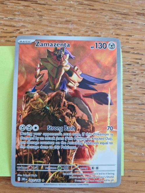 Zamazenta #201/182 DRI - NM conditie, Hobby en Vrije tijd, Verzamelkaartspellen | Pokémon, Nieuw, Losse kaart, Ophalen of Verzenden