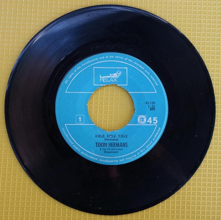 toon hermans - kiele kiele kiele  (2), Cd's en Dvd's, Vinyl Singles, Single, Nederlandstalig, 7 inch, Ophalen of Verzenden
