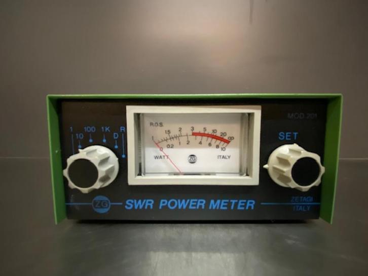 Zetagi MOD 201    swr / power meter   27mc, Telecommunicatie, Zenders en Ontvangers, Gebruikt, Zender en Ontvanger, Ophalen