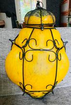 Venetiaanse hanglamp, Huis en Inrichting, Lampen | Hanglampen, Ophalen of Verzenden, Zo goed als nieuw, Glas, Minder dan 50 cm