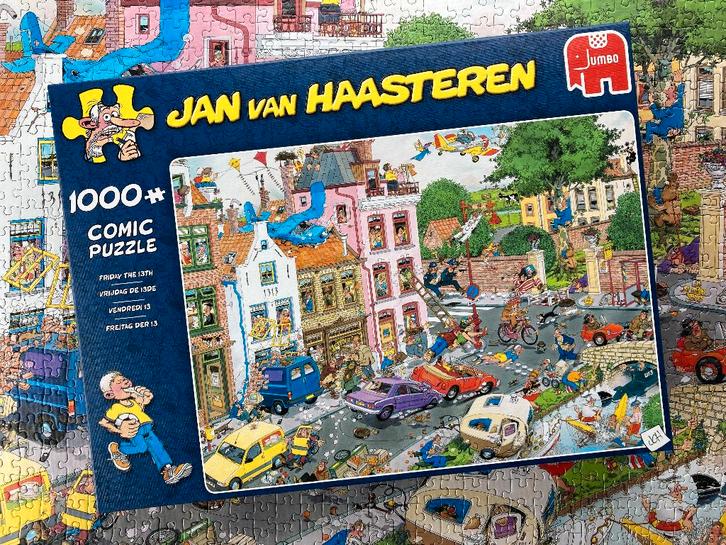 jan van haasteren diversen, Hobby en Vrije tijd, Denksport en Puzzels, Zo goed als nieuw, Legpuzzel, 500 t/m 1500 stukjes, Ophalen of Verzenden