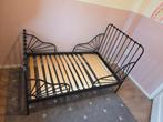 Minnen ikea meegroeibed zwart, Kinderen en Baby's, Ophalen, 70 tot 85 cm, Zo goed als nieuw, Lattenbodem