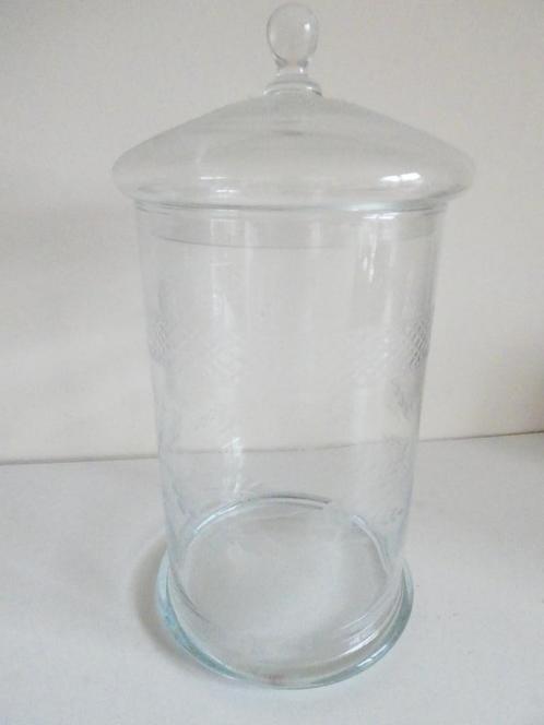 Kristallen kruidenierspotten / toonbankpotten 40 cm, Antiek en Kunst, Antiek | Glas en Kristal, Ophalen of Verzenden