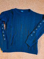 zwarte meisje trui maat 170/176 met kabel motief, Kinderen en Baby's, Kinderkleding | Maat 170, Ophalen of Verzenden, Zo goed als nieuw