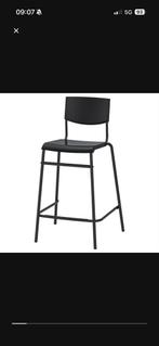 2x Ikea STIG Barstoel - Perfect voor je bar!, Gebruikt, Met voetsteun, 60 tot 90 cm, Ophalen of Verzenden
