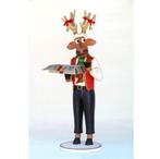 Funny Reindeer with Christmas Box – Rendier Hoogte 153 cm