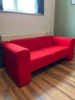 Artifort Bank - 2,5 zits - Rood Wol, Ophalen, 150 tot 200 cm, Tweepersoons, 75 tot 100 cm