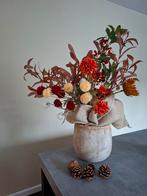 Herfstboeket in Jute Zak - Kunstbloemen, Ophalen of Verzenden, Nieuw