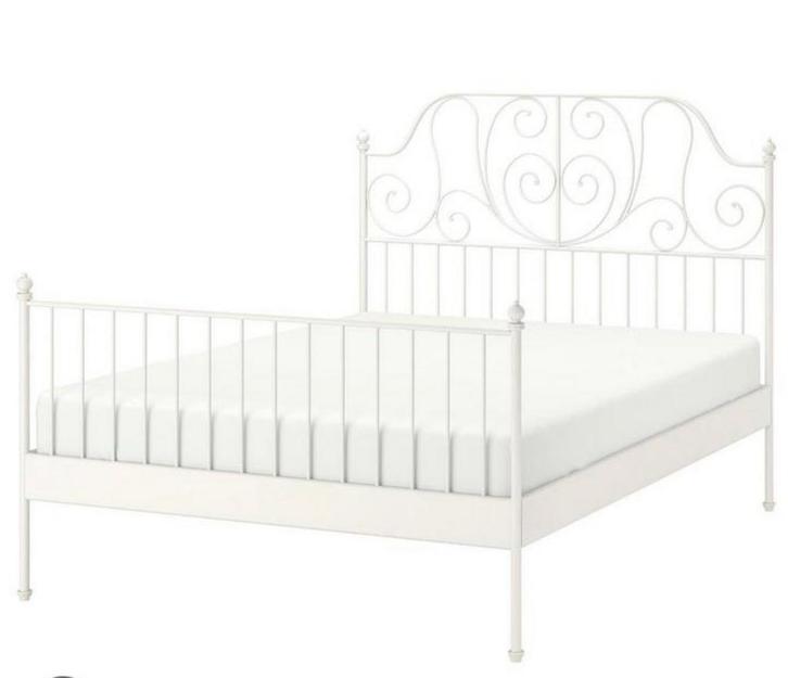 Ikea bed 140*200 cm zonder matras, Huis en Inrichting, Slaapkamer | Bedden, Zo goed als nieuw, Tweepersoons, 140 cm, 200 cm, Metaal