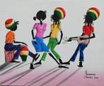 Jamaica fun. Anderson. Jamaica 2009. Acryl/doek. 51/40.cm., Ophalen, Oorspronkelijke maker, Zo goed als nieuw, Schilderij
