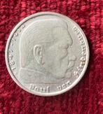 Zilveren Duitse 2Mark 1938B, Postzegels en Munten, Munten | Europa | Niet-Euromunten, Ophalen of Verzenden, Duitsland, Losse munt