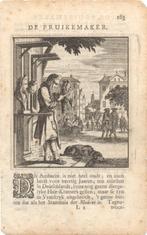 De pruikemaker antieke gravure Jan Luyken, Antiek en Kunst, Kunst | Etsen en Gravures, Ophalen of Verzenden