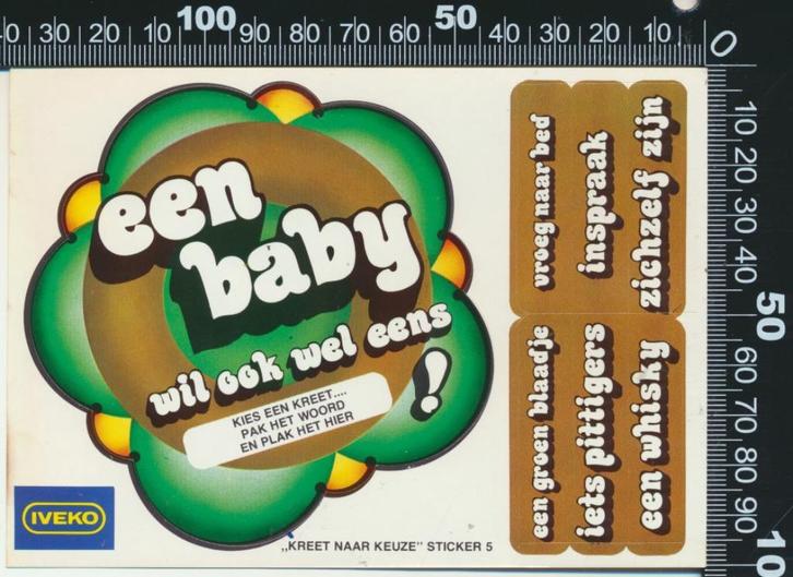 Sticker: Iveko - Kreet naar keuze sticker 5, Verzamelen, Stickers, Zo goed als nieuw, Bedrijf of Vereniging, Ophalen of Verzenden