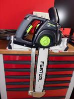 Festool IS 330 EB zwaardzaag + 2 kettingen, Doe-het-zelf en Verbouw, Gereedschap | Zaagmachines, Gebruikt, 70 mm of meer, Kettingzaag