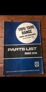 Austin Morris 1100/1300 onderdelenboek British Leyland, Ophalen of Verzenden
