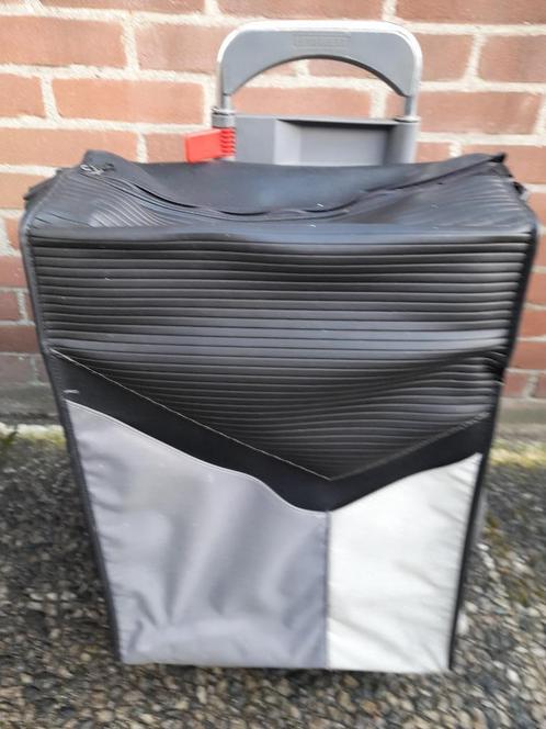 Trolley/Boodschappenkar Zwart/grijs/wit Leifheit, Sieraden, Tassen en Uiterlijk, Tassen | Reistassen en Weekendtassen, Gebruikt