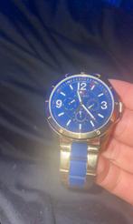 Tommy Hilfiger horloge goud blauw, Sieraden, Tassen en Uiterlijk, Horloges | Heren, Overige merken, Overige materialen, Ophalen of Verzenden