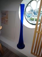 Gazen vaas, blauw, 80 cm, Huis en Inrichting, Woonaccessoires | Vazen, Ophalen, Blauw, 75 cm of meer, Glas