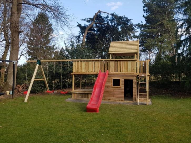 Speeltoestel Balkon 420 – Stevig - Veilig - Topkwaliteit, Kinderen en Baby's, Speelgoed | Buiten | Speeltoestellen, Nieuw, Brandweerpaal