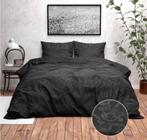 Zwart zacht dekbedovertrek nieuw, Ophalen, Zwart, Dekbedovertrek, Tweepersoons