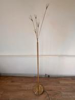 Jan des Bouvrie gouden metalen stalamp/vloerlamp 165 cm, Huis en Inrichting, Lampen | Vloerlampen, Ophalen, Zo goed als nieuw