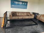 Zwart metalen bedframe - Ledikant, Ophalen, 90 cm, Eenpersoons, Zo goed als nieuw