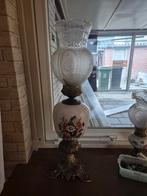 Oude lamp met bloemmotief, Antiek en Kunst, Ophalen of Verzenden