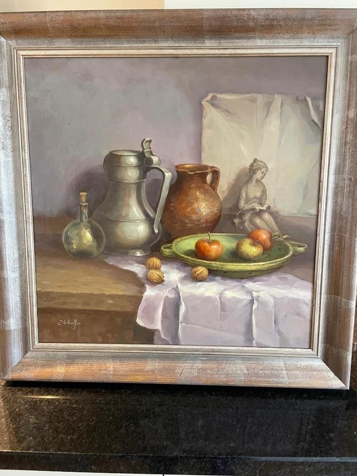 Prachtig stilleven van Jan Schaeffer (1923 -2018), Antiek en Kunst, Kunst | Schilderijen | Klassiek, Ophalen of Verzenden