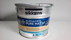 Sikkens Alphacryl Pure Mat SF muurverf Midden Tijm 5L, 5 tot 10 liter, Nieuw, Ophalen of Verzenden, Verf