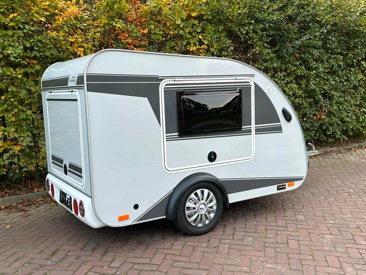 Tommy tmc25 mini / teardrop caravan, 2024, luifel, accu!, Caravans en Kamperen, Caravans, Particulier, tot en met 2, tot 500 kg