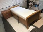 Compleet eenpersoons bed, Verstelbaar, 90 cm, Eenpersoons, Bruin