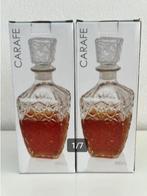 Karaf 2 stuks prachtige set (nieuw in doos) kristal, Antiek en Kunst, Antiek | Glas en Kristal, Ophalen