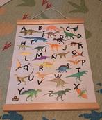 Dino thema: dino poster met 2 kanten, Kinderen en Baby's, Kinderkamer | Inrichting en Decoratie, Ophalen, Zo goed als nieuw, Wanddecoratie