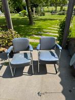 2 vintage SEFAMO stoelen | retro design | chroom & kunstleer, Ophalen, Gebruikt, Twee, Metaal