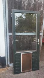 Deur met hondenluik, Ophalen, Gebruikt, 80 tot 100 cm, Binnendeur