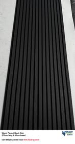 Akoestische Wandpanelen Black Oak 270cm x 60cm x 18mm