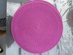 8 Magenta Hasır Placemats - Gebruikt, Huis en Inrichting, Keuken | Textiel, Ophalen of Verzenden, Gebruikt, Placemat